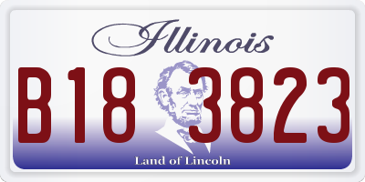 IL license plate B183823