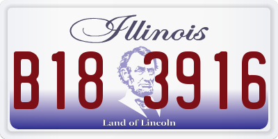 IL license plate B183916