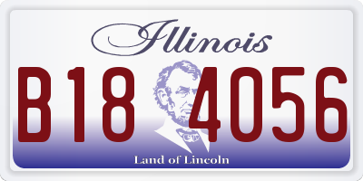 IL license plate B184056