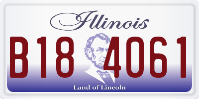 IL license plate B184061