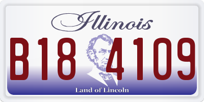 IL license plate B184109