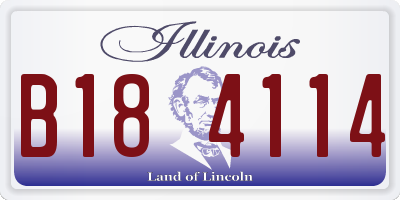 IL license plate B184114
