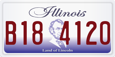 IL license plate B184120