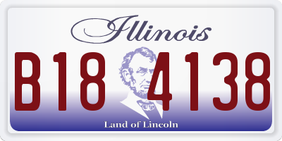 IL license plate B184138