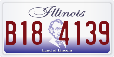 IL license plate B184139
