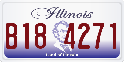 IL license plate B184271