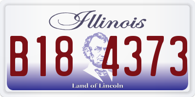 IL license plate B184373