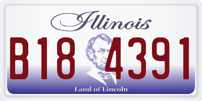 IL license plate B184391