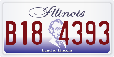 IL license plate B184393