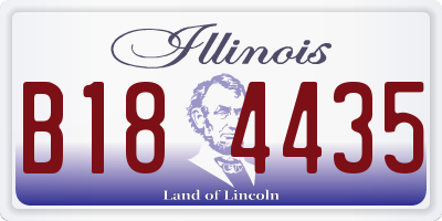 IL license plate B184435