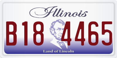 IL license plate B184465
