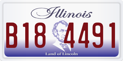 IL license plate B184491