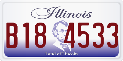 IL license plate B184533