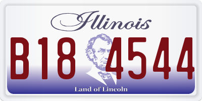 IL license plate B184544