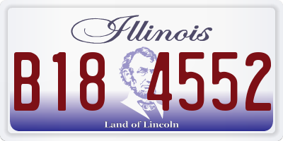 IL license plate B184552