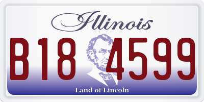 IL license plate B184599