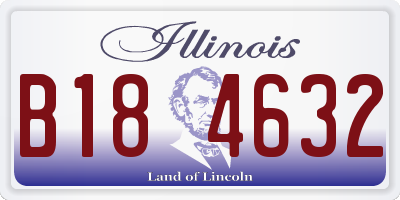IL license plate B184632