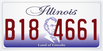 IL license plate B184661