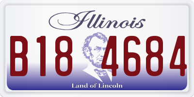 IL license plate B184684