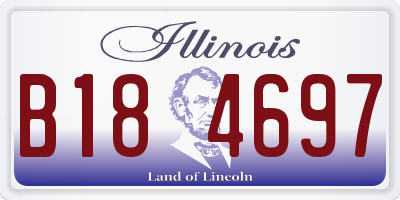IL license plate B184697