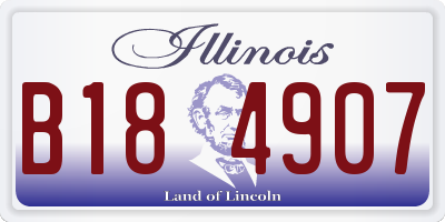 IL license plate B184907