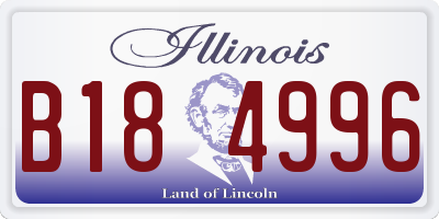 IL license plate B184996
