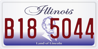 IL license plate B185044