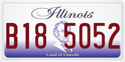 IL license plate B185052