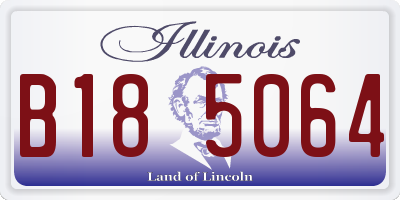 IL license plate B185064