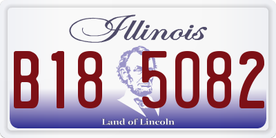 IL license plate B185082