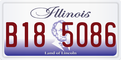 IL license plate B185086