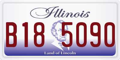 IL license plate B185090