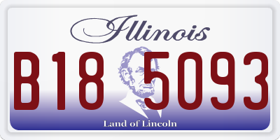 IL license plate B185093