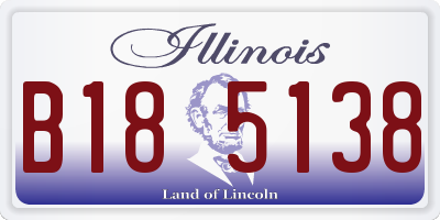 IL license plate B185138