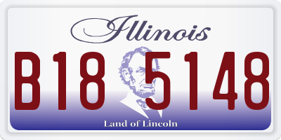 IL license plate B185148