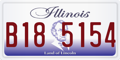 IL license plate B185154