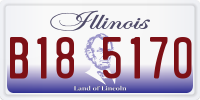 IL license plate B185170