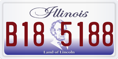 IL license plate B185188