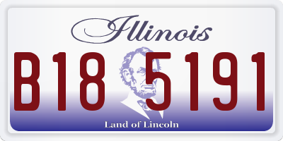 IL license plate B185191