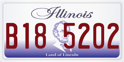 IL license plate B185202