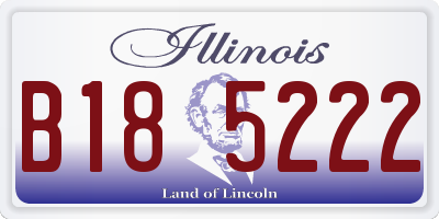 IL license plate B185222