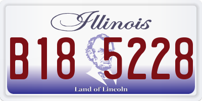 IL license plate B185228
