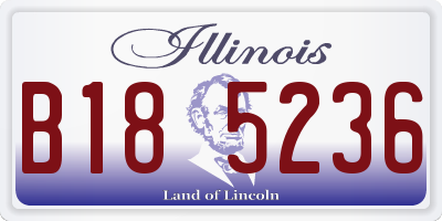 IL license plate B185236