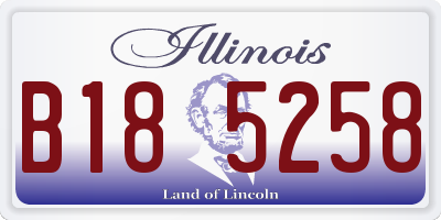 IL license plate B185258