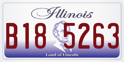 IL license plate B185263