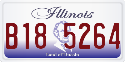 IL license plate B185264