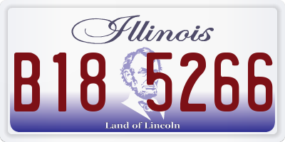 IL license plate B185266