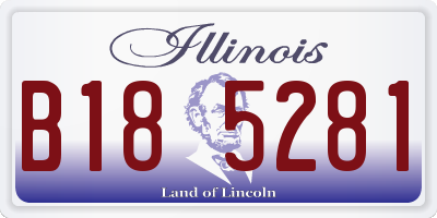 IL license plate B185281