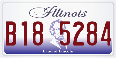 IL license plate B185284