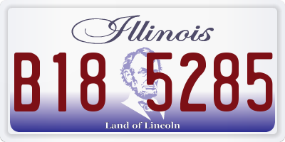 IL license plate B185285